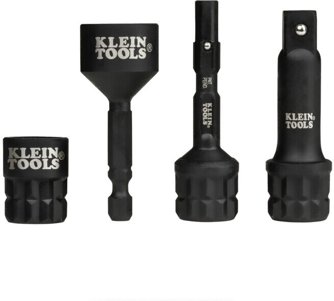 Klein Tools Set d’adaptateurs à douille pour clé à chocs KNECT™ 4 pièces (65KADPM)