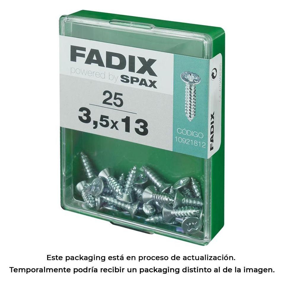 Fadix Box m 25 Stück. cp Zinkblech-Gewindeschraube 3,5x13mm (25 Stk., 13 mm) (49358273)