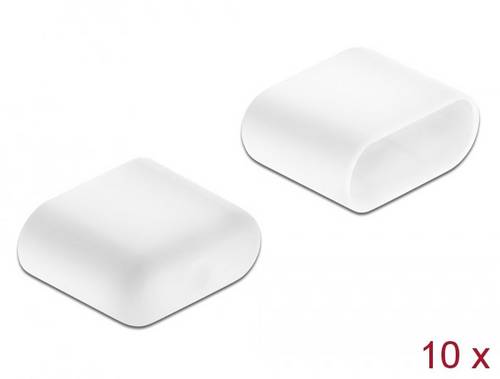 Delock Staubschutz für USB Type-C Stecker 10 Stück weiß 64096 64096 Inhalt