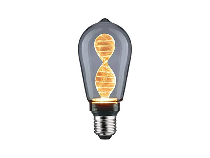 Paulmann Inner Glow Edition LED Kolben Helix E27 1800K Rauchglas Retro-Kolben im Vintagelook, Farbtemperatur 1800K, effiziente LED-Technik, Goldlicht