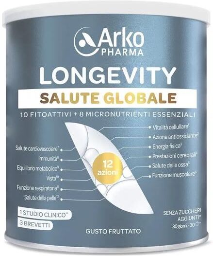 Arkopharma Longevity Salute Globale 285 g Integratore per il Benessere Generale