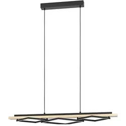 EGLO, Pendelleuchte, LEDPendelleuchte Boyal SchwarzBraun (3500 lm)
