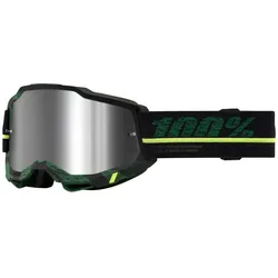 100% Accuri 2 Extra MTB Moto Brille Overlord Gläser silber verspiegelt