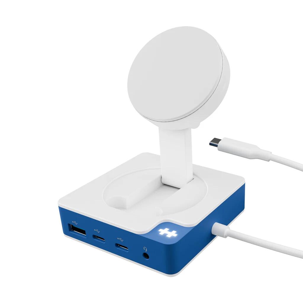 Hyper® HyperDrive Flex MagCharge Dockingstation USB-C Hub weiß/blau HD8100BUGL