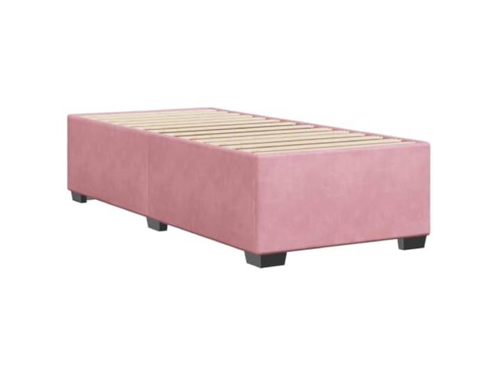 KTHLBRH Bettrock Rosa 80 x 200 cm aus Samt Lattenrost inklusive, stabile Füße, stabile Struktur, für Schlafzimmer