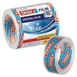 tesa KRISTALL-KLAR Klebefilm 15 mm  x 10 m transparent