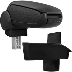 Pro-Tec, Auto Innenraum Zubehör, Mittelarmlehne Ford Fiesta MK7 ab 2009 mit Staufach Textil Schwarz