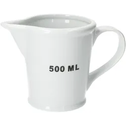 Messbecher 500ml weiß Porzellan