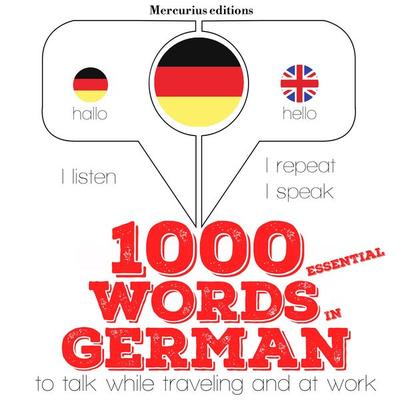 1000 essential words in German - JM Gardner, Audio, 9782821114562