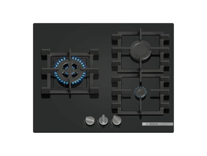 Bosch, Gaskochfeld, Serie 4, 60 cm, Gasstop, schwarz, PNC6B6K40 Kochen Sie mit der Gewissheit, dass das Gas abgeschaltet wird, wenn die Flamme erlischt.