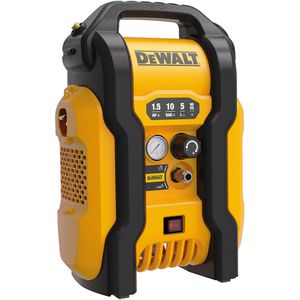 DeWalt Kompressor DXCMD155PE, 72 dB(A), 1100 W, 230 V, 10 bar, ölfrei, mit Druckminderer & Manometer, Kesselinhalt 5L