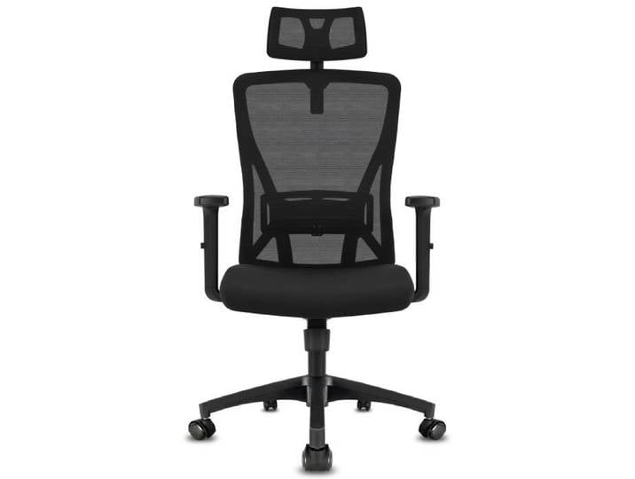 Durrafy Chaise de Bureau - Fauteuil de Bureau ergonomique avec support lombaire & accoudoirs & Appuie-tête réglables