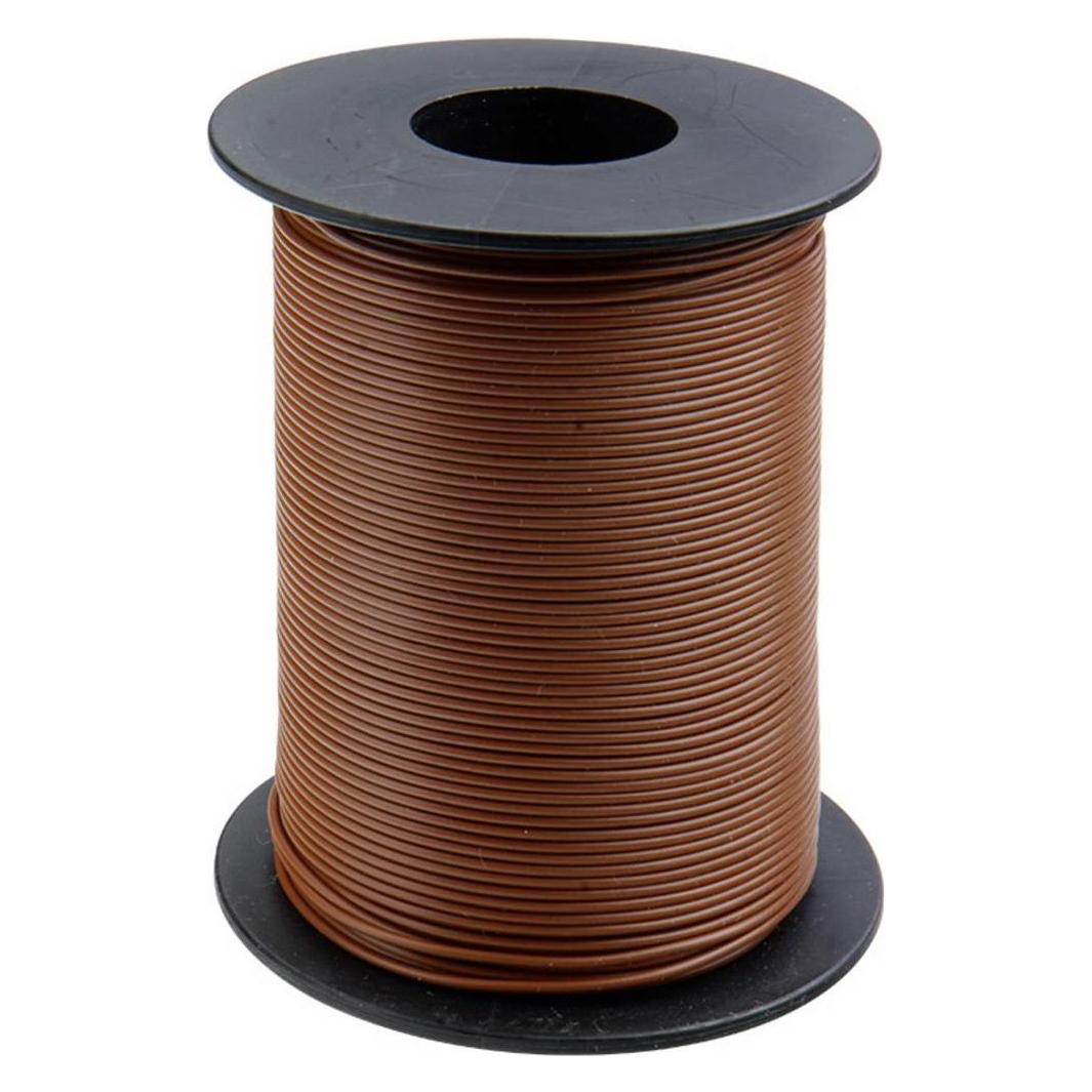 Donau KUPFERSCHALT-LITZE 0,25 / 50m braun SPULE (50 m) (125-S50-8)
