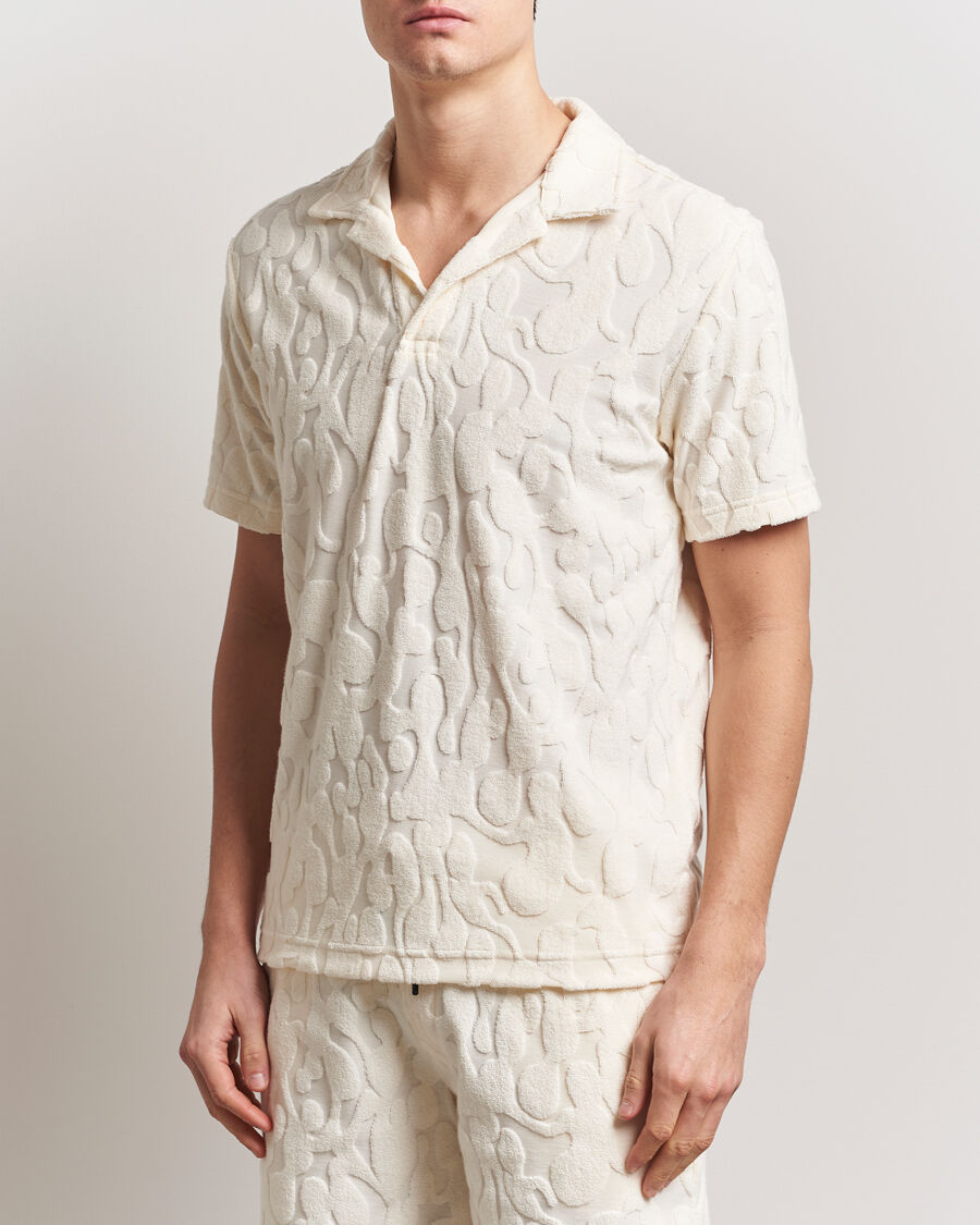 OAS Short Sleeve Terry Polo Summit men L Hvid
