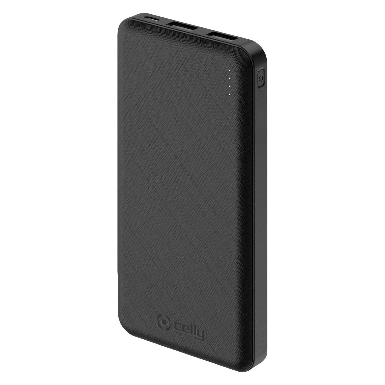 Celly Powerbank 10'000mAh black (10000 mAh, 37 Wh) (PBE10000BK)
