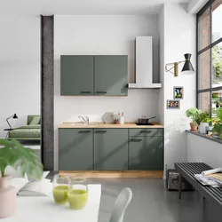 Küchenleerblock Easytouch Low o. Geräte Dunkelgrün
