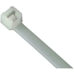 ABB TS1025HF Ty-Fast Flammwidrige Kabelbind. nach UL 94 V-0, 100 x 2,5 mm, 80N PA 6.6, milchig weiß, schwer entflammbarrauchreduziert, halogen- und  - 100 Stück