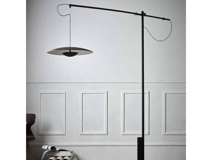 Ginger XXL 60 Lampadaire Wengé - Marset - Salon / séjour - Aluminium