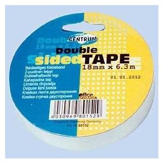 Centrum Adhesive tape 18mmx6,3m, two way 1114-250 (18 mm) (52291230)