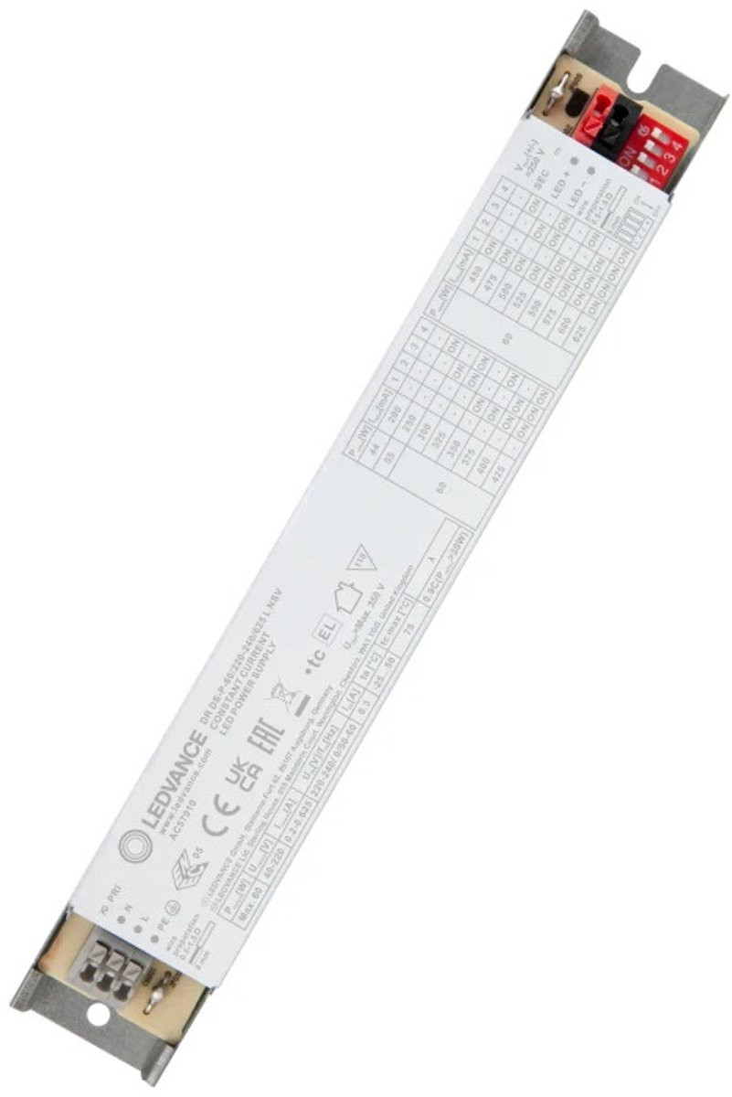 Ledvance LED Driver DIP-SWITCH LINEAR -60/220-240/625 L NSV IP20