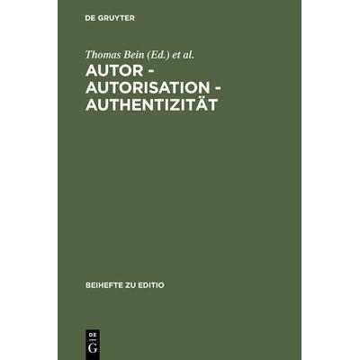 Autor - Autorisation - Authentizität -