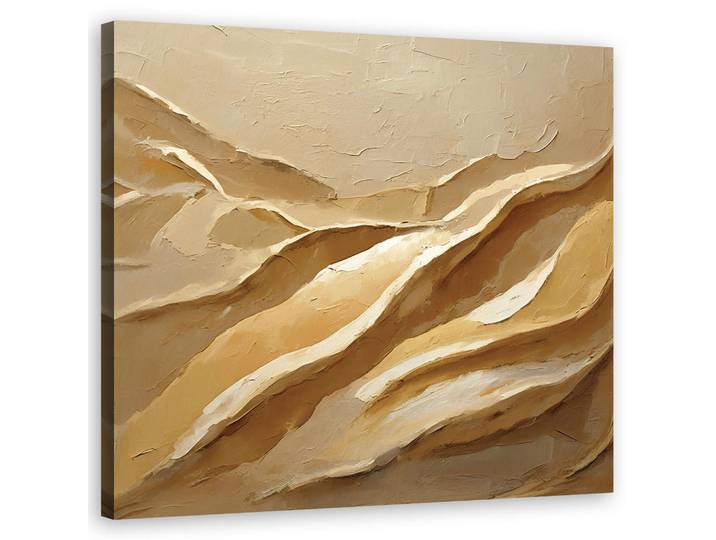 Feeby Wandbild abstrakte boho textur, Beige, Abstrakt, Rechteckig, 50x50 cm, Bilder & Rahmen, Bilder, Leinwandbilder