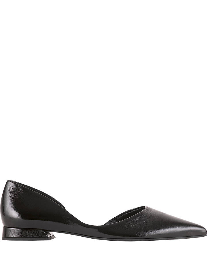 Högl Leder-Ballerinas in Schwarz - 38,5