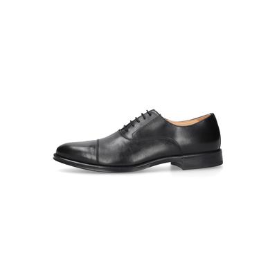 Schnürschuh HENRY STEVENS "Wes CO", Herren, Gr. 46, schwarz, Kalbsleder, Schuhe Schnürschuh