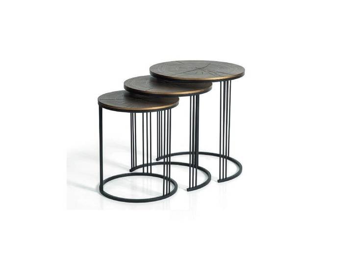 Xlmoebel Beistelltisch Elegante Designer-Tische in modernem Stil für vielseitige Nutzung (3er-Set, 3-St., 3x Beistelltisch), Hergestellt in Europa