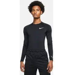 NIKE Herren Sweatshirt M NP DF TIGHT TOP LS, Größe XXL in Schwarz Schwarz