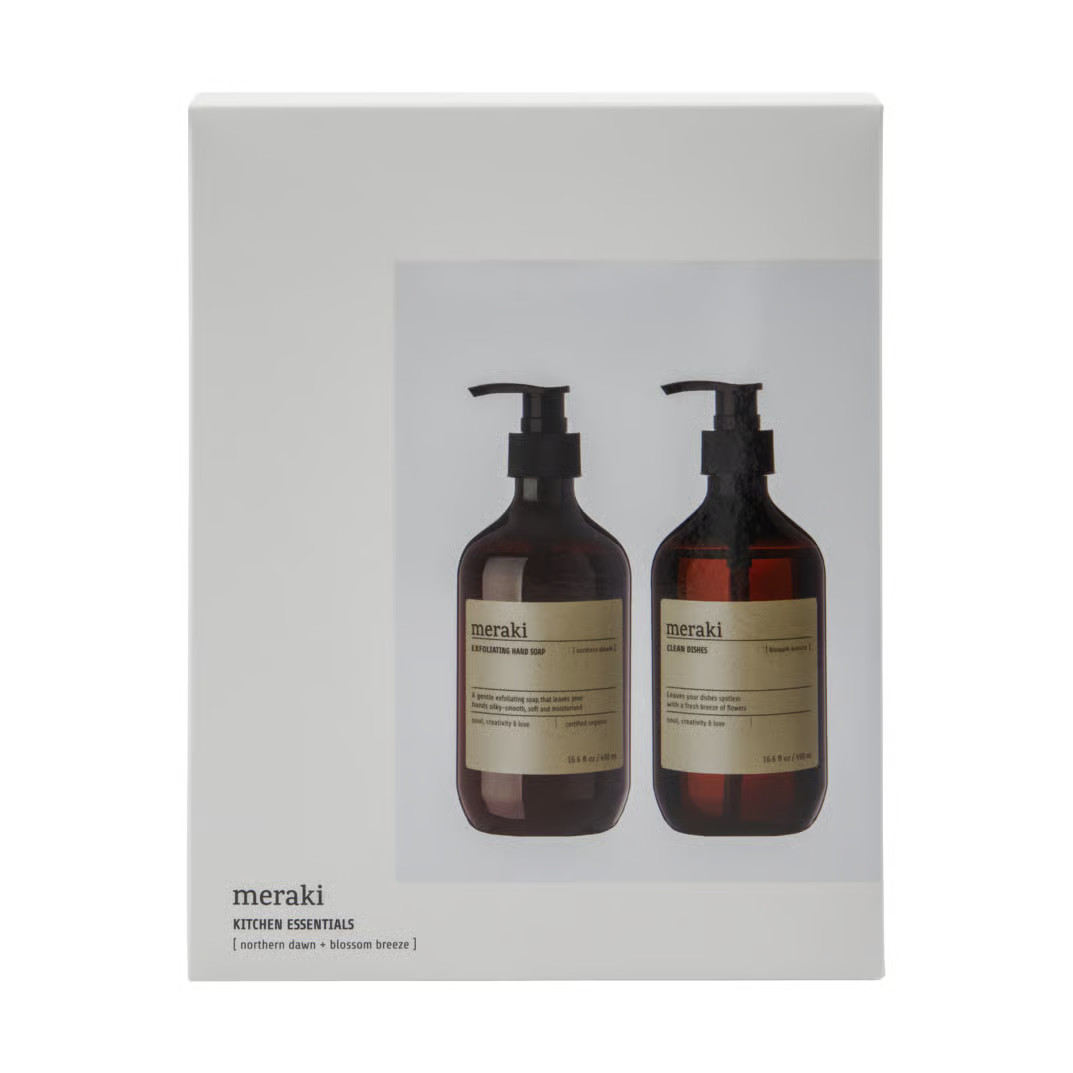 Meraki Geschenkset Handzeep en Afwasmiddel Northern Star en Blossom Breeze