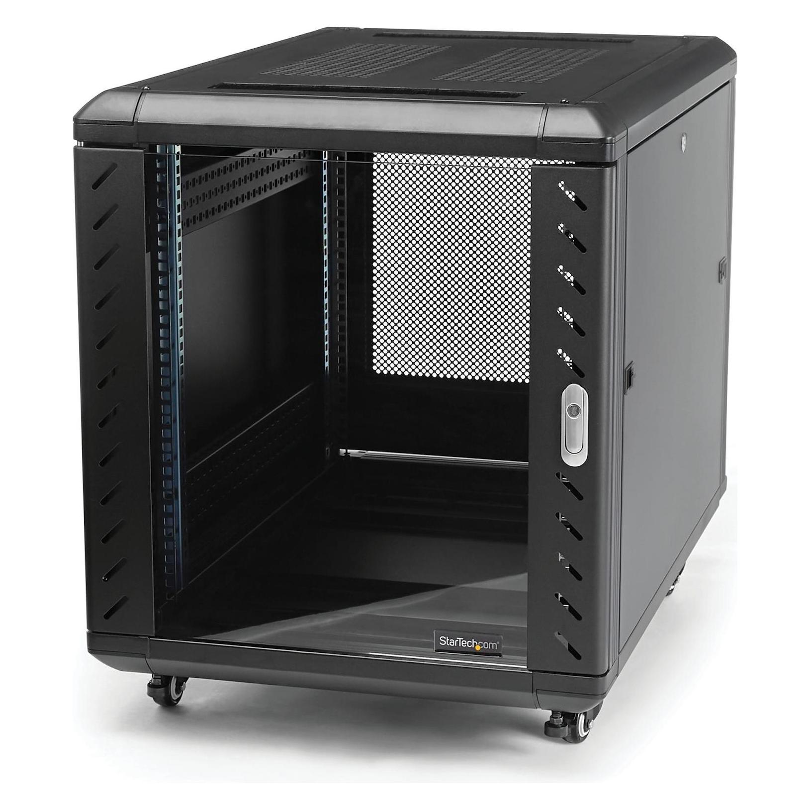 StarTech 15U Server Rack Cabinet (15 HE, 19 Zoll Rack) (RK1536BKF)