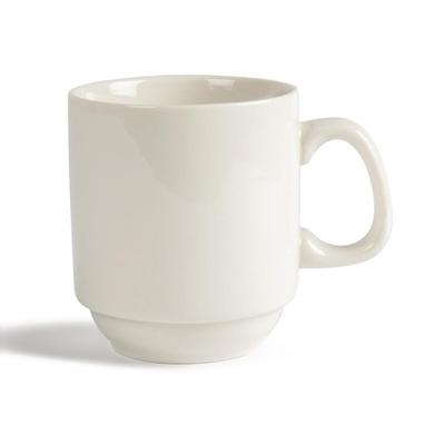 Gastronoble Olympia Ivory stapelbare Henkelbecher | 28,4cl | Prozellan | 12 Becher