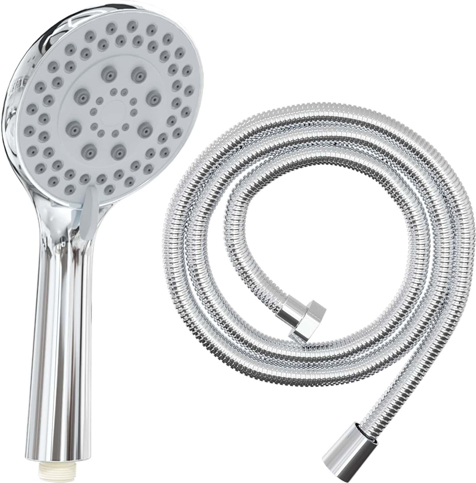 vidaXL Ensemble de Douche Chrome 150 cm Acier inoxydable