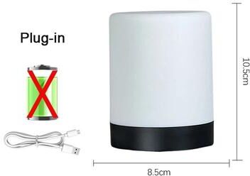Uplifted Finds Dimmable Touch Rechargeable Cylindrical Bedside Lamp a2