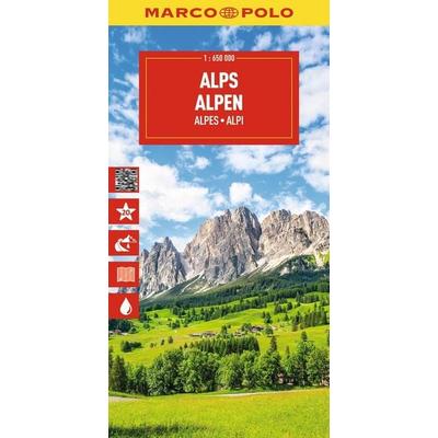 MARCO POLO Reisekarte Alpen 1:650.000, Sonstige von Marco Polo, MairDuMont, 978-3-575-02202-8