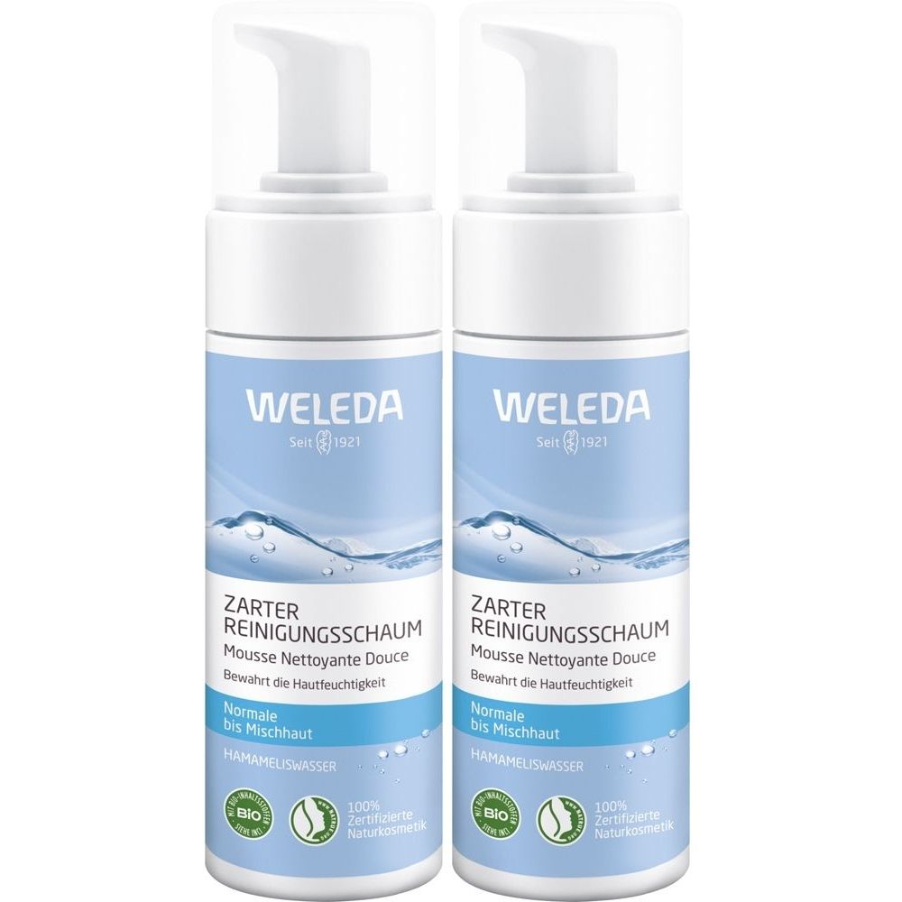 Weleda Zarter Reinigungs x2 2x150 ml Schaum