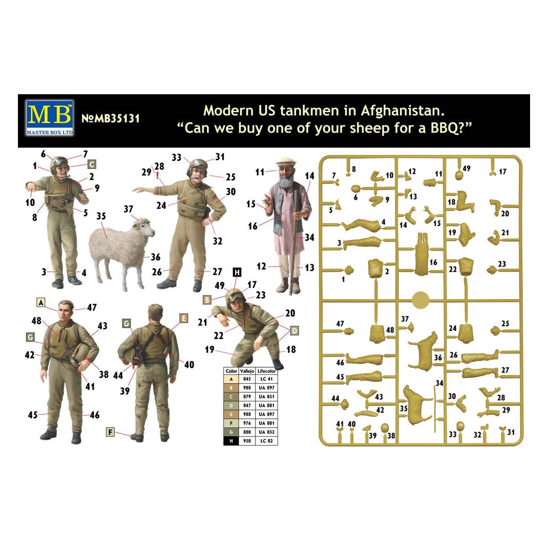 Master Box Modern U.S. tankmen in Afghanistan (MB35131)
