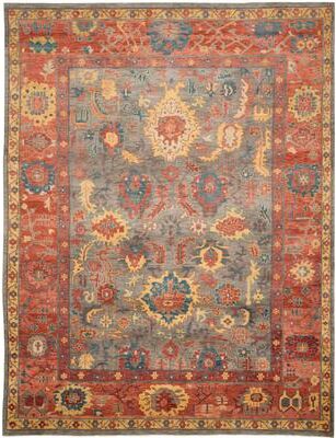 SAFAVIEH Couture Hand-knotted Sultanabad Virgilia Traditional Oriental Wool Rug with Fringe