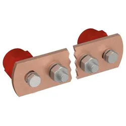NEUT Potentialausgleichsschiene Cu 2x Isolatoren 5x Anschlüsse M10