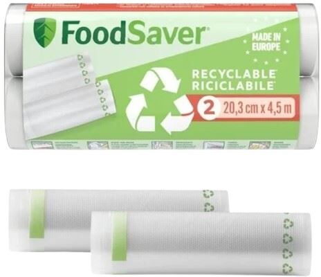 Foodsaver Sacos para Selador  FSRE2002X-01  2 Rolos Recicláveis 20Cm