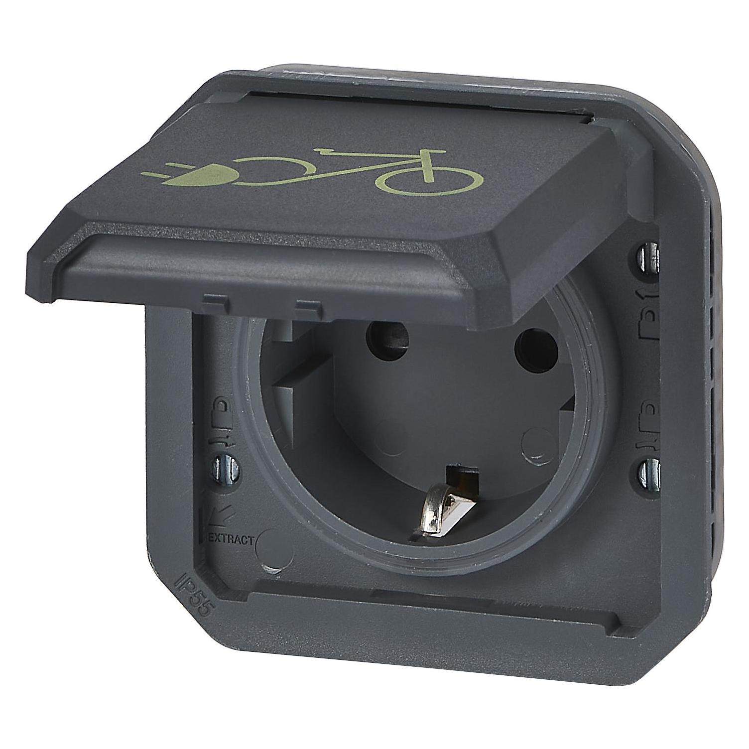 Legrand Plexo New Einsatz Schutzkontakt-Steckdose Fahrrad (069886L)
