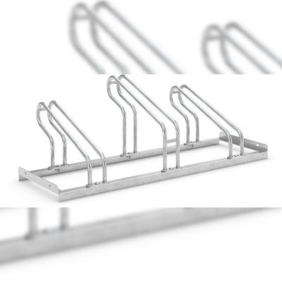 Bügelparker 2053 BF | Fahrradständer für 3 Fahrräder | einseitiges Einstellen breiter Fahrräder | Abwechselnde Hoch-/Tiefeinstellung | erweiterbar