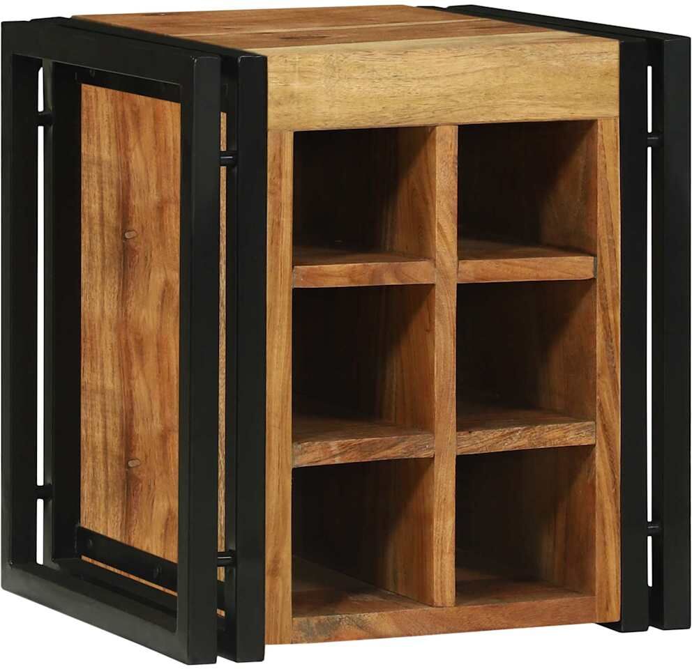 vidaXL Étagère à vin 35 x 35 x 39 cm Bois d'Acacia Massif