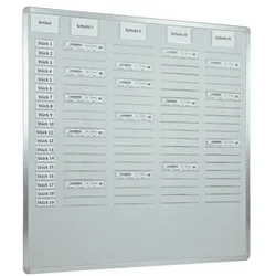 EICHNER Einstecktafel »Orga-Easy« für DIN A5-Belege 4-reihig grau