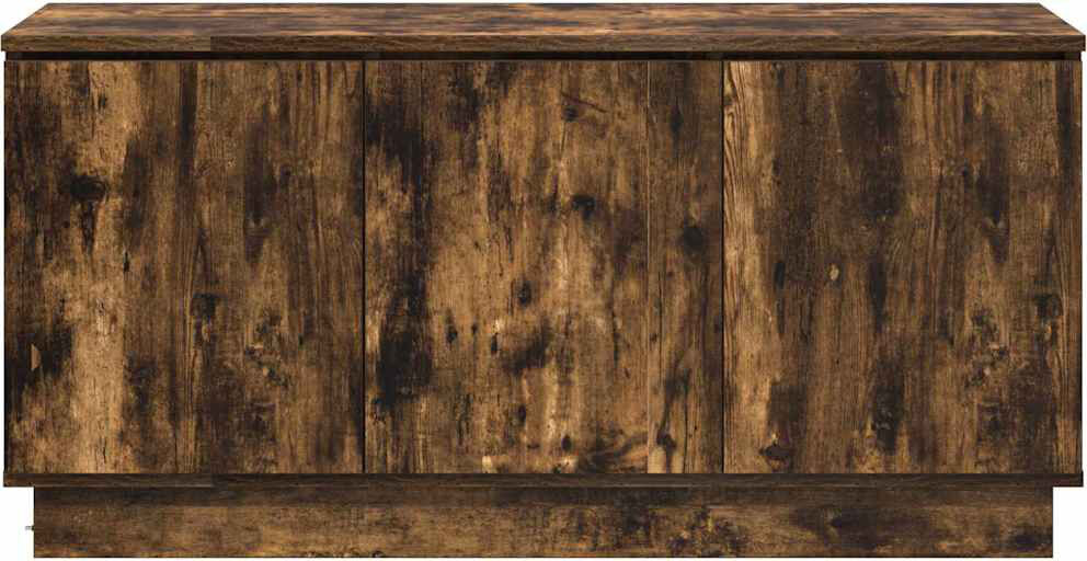 Metro TV Cabinet With LED 100 X 38 X 49 Cm Smoked Oak 88"