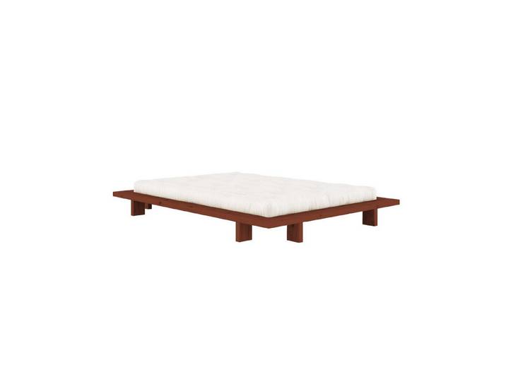 Karup Design Futonbett Bettgestell JAPAN BED Futonbett aus FSC®-zertifiziertem Massivholz (Mit Lattenrost), zeitlos, bequem & in mehreren Farben und Größen erhältlich