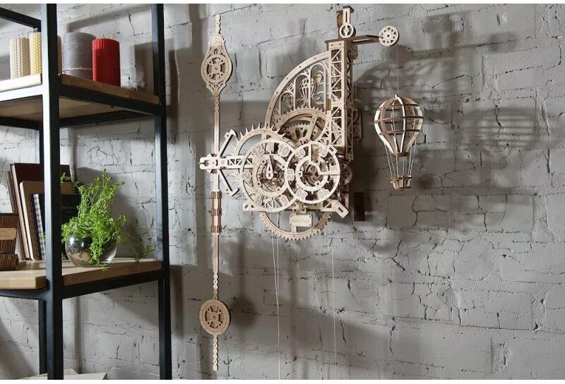 Horloge-Aéro Ugears - Puzzle 3D en bois