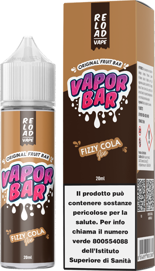 Reload Vape Fizzy Cola Ice Vapor Bar Liquido Shot 20ml Cola Ghiaccio