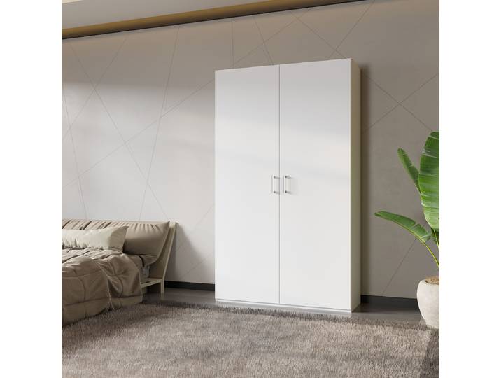 Drehtürenschrank Younts 120cm Weiß